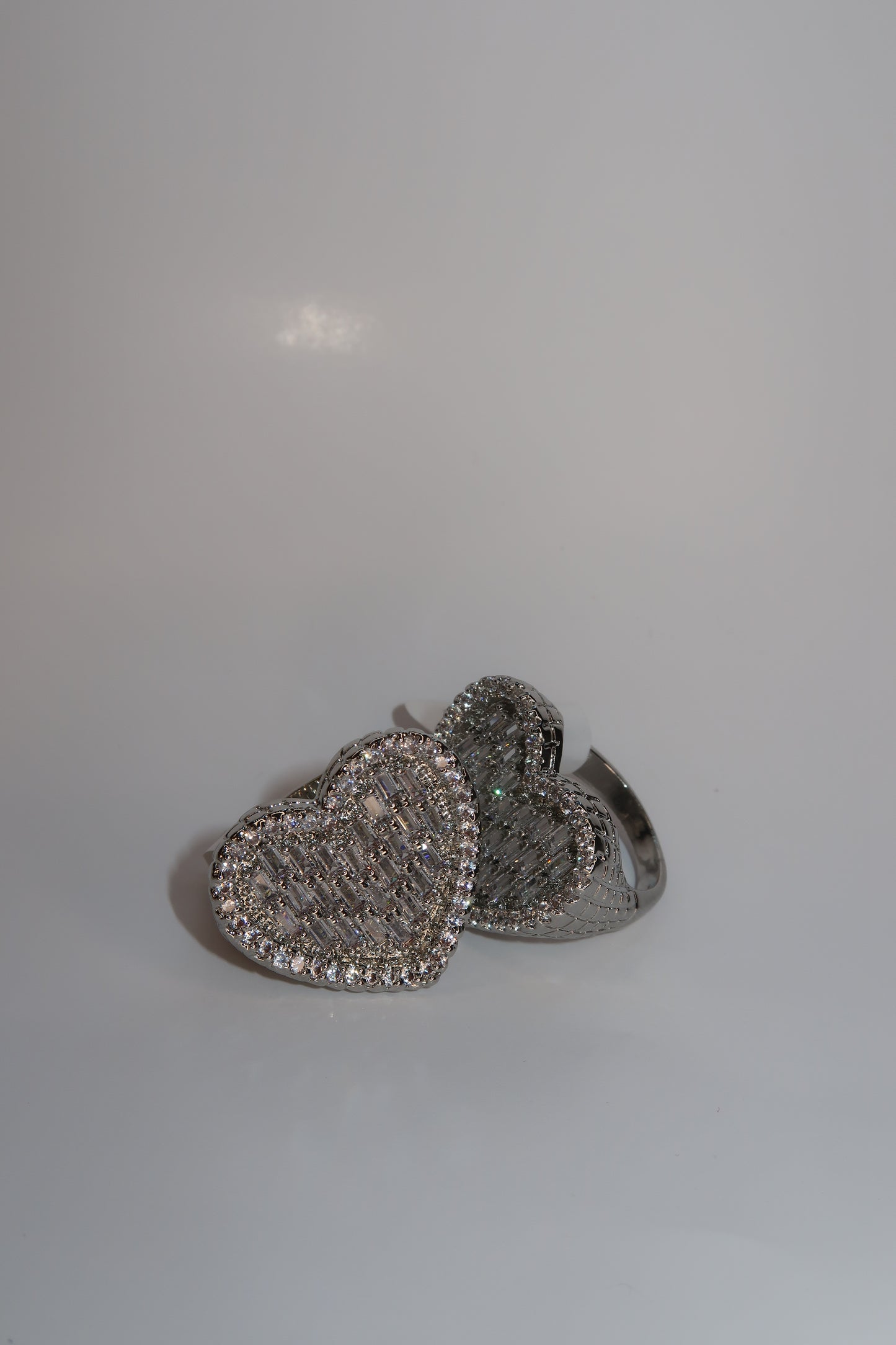 Crystal Heart Shaped Ring