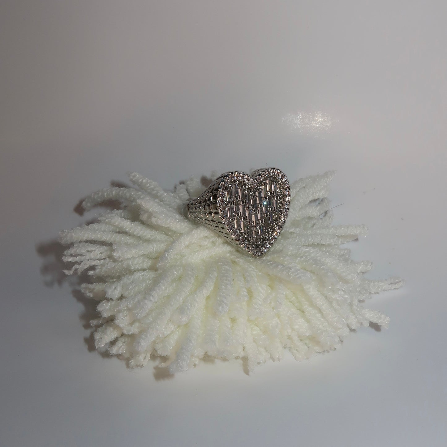 Crystal Heart Shaped Ring